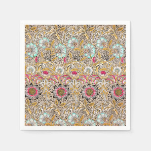 Vintag-gelbes Rosa William Morris-Corncockle Serviette