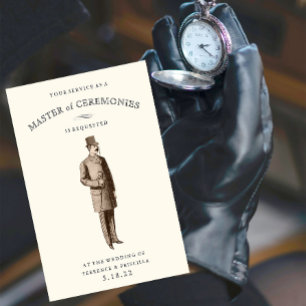 Vintag Gent   Kapitän der Zeremonien Einladung