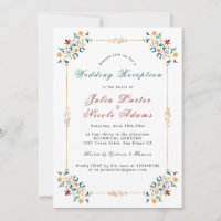 Vintag Geometrie Klassisches Motiv Hochzeitsempfan