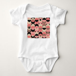 Vintag Geometrie: Klassisches nahtloses Muster Baby Strampler