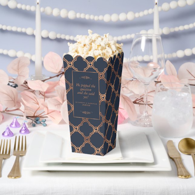 Vintag Geometrische Art Deco Gatsby Hochzeit Geschenkschachtel (Hochzeit)