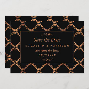 Vintag Geometrische Art Deco Gatsby Save the Date