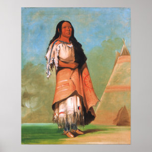 Vintag George Catlin, Indian Maiden Poster