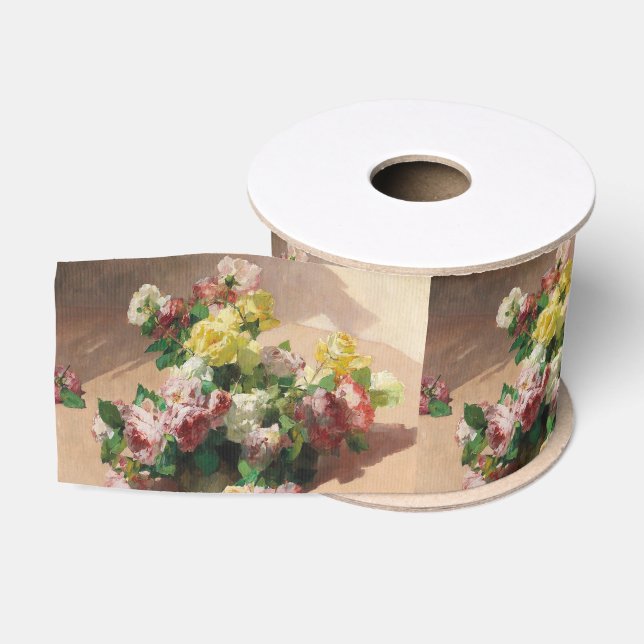 Vintag Georges Jeannin Rose Ripsband (Spule)