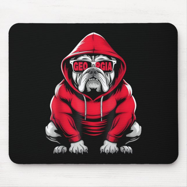 Vintag Georgia Retro Klick Personalisierter Name Mousepad (Vorne)