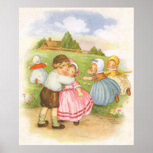 Vintag Georgie Porgie Mutter Goose Kinderzimmer Rh Poster