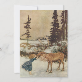 Vintag Gerda und Reindeer von Edmund Dulac