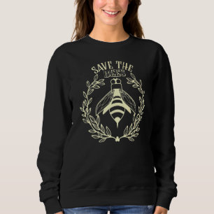 Vintag Gerettet Bees Honey Beekeeper Environment Sweatshirt