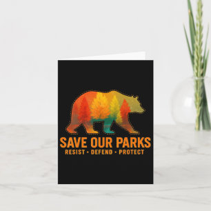 Vintag Gerettet Parks Resist Nationalpark Protec Karte