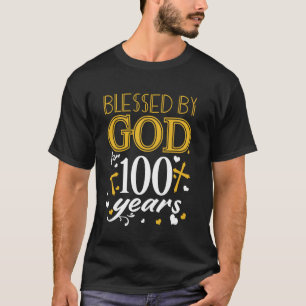 Vintag gesegnet von Gott für 100 Jahre glücklich 1 T-Shirt