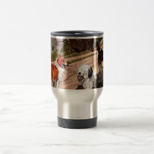 Vintag gestrichene Colliese Aluminium Travel Mug Reisebecher