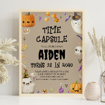 Vintag Ghost Birthday Time Kapsel-Zeichen Poster<br><div class="desc">Unser Geburtstagsschild ist der perfekte Weg, um ein einzigartiges und unvergessliches Erinnerungsstück an den ersten Geburtstag eines Babys zu schaffen. Das Schild kann bei der ersten Geburtstagsparty des Babys angezeigt und anschließend in einer zu einem späteren Zeitpunkt zu öffnenden Zeitkapsel versiegelt werden. Dieses Set ist ein großartiger Weg, um eine...</div>