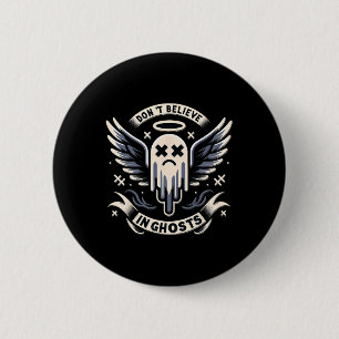 Vintag Ghost Design Niedlich Ghost Halloween Spook Button