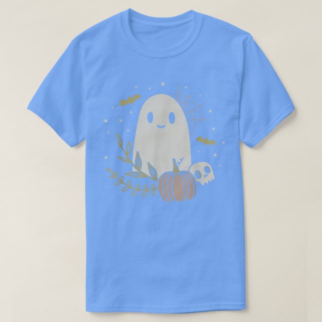 Vintag Ghost Herbst Halloween 1855 T-Shirt (Design vorne)