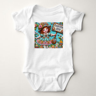 VINTAG GIRL Ostereier ~ Ostern JOY~ Baby Strampler