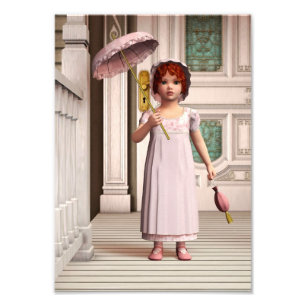 Vintag Girl - Sweet Retro Viktorianische Art Fotodruck