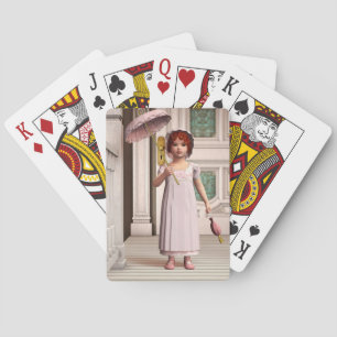 Vintag Girl - Sweet Retro Viktorianische Art Spielkarten