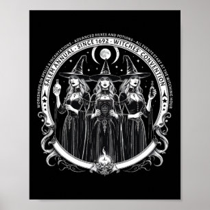 Vintag Girls Salem Jahreskonferenz 1692 Hexen Poster