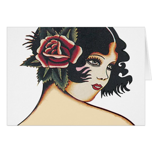 Vintag Girly Girl (Vorderseite (Horizontal))