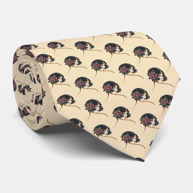 Vintag Girly Girl Krawatte (Gerollt)