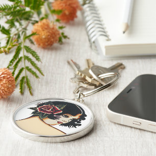 Vintag Girly Girl Schlüsselanhänger