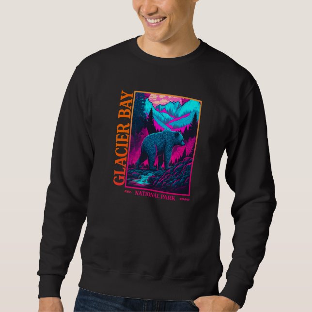Vintag GLACIER BAY Nationalpark Sweatshirt (Vorderseite)