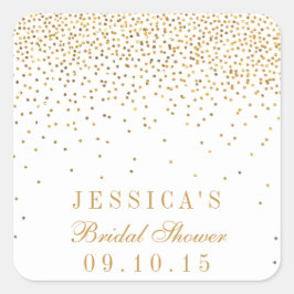 Vintag Glam Gold Confetti Brautparty Stickers