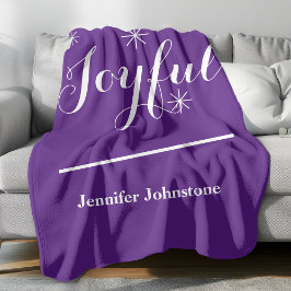Vintag Glam Joyful Personalisiert Name Niedlich Li Fleecedecke