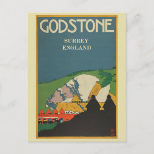 Vintag Godstone Surrey England Travel Postkarte