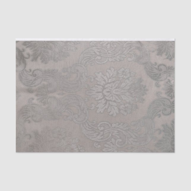 Vintag Gold Damask Seidenpapier (Vorderseite)
