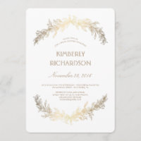 Vintag Gold Laurel Wreath Brautparty