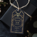 Vintag Gold Navy Tarot Gothic Wedding Vielen Dank Geschenkanhänger<br><div class="desc">Fügen Sie Ihren Gastgeschenke Hochzeiten eine Touch der Magie hinzu! Dieses Vintage Tarot-inspiriert Dankeschön-Tag in eleganter Marine & Gold bietet ein Design mit Wolken und ein mystisches Auge an der Spitze. Perfekt um Dankbarkeit mit Stil auszudrücken.</div>