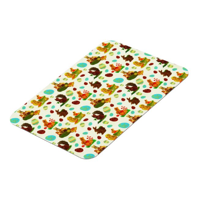 Vintag Gold Ostereier Garten Chicks Bunny Magnet (Linke Seite)