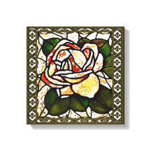 Vintag Gold Rose Art Deco