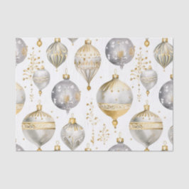 Vintag Gold Silver Black Christmas Ornaments Seidenpapier