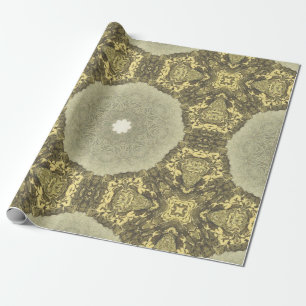 Vintag Golden Art Deco Abstraktes Muster Nr. 1 Geschenkpapier