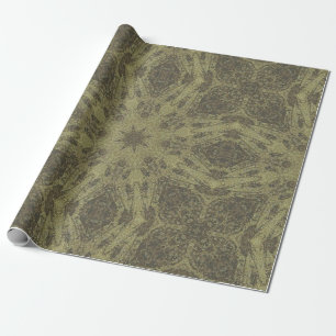 Vintag Golden Art Deco Abstraktes Muster Nr. 4 Geschenkpapier