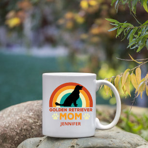 Vintag Golden Labrador Hund Mama Sonnenuntergang P Kaffeetasse