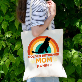 Vintag Golden Labrador Hund Mama Sonnenuntergang P Tragetasche