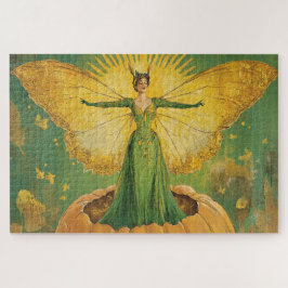 Vintag Golden Pumpkin Queen Puzzle