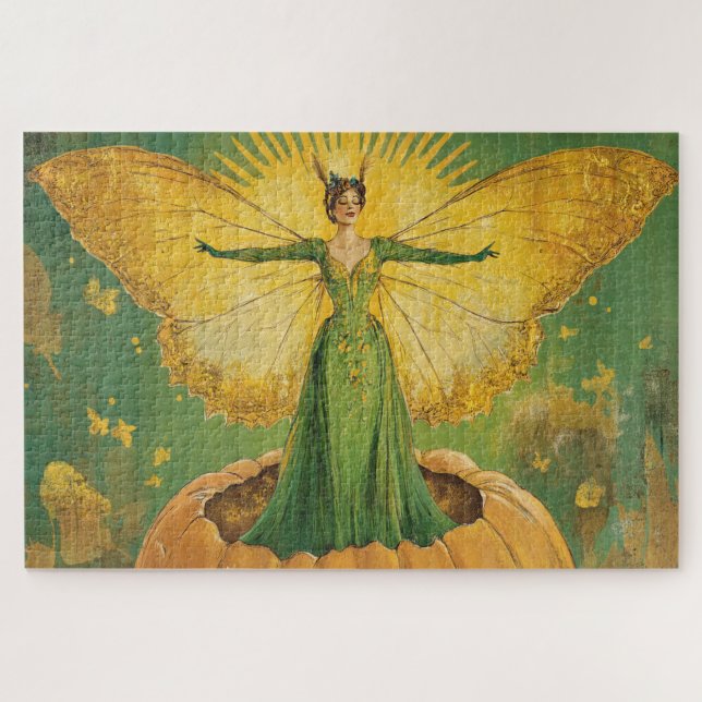 Vintag Golden Pumpkin Queen Puzzle (Horizontal)
