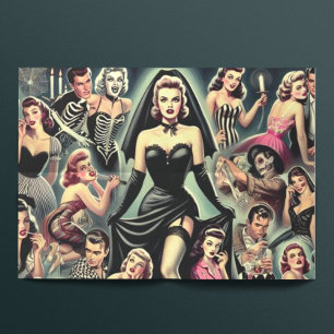 Vintag Goth Button-Ups Seidenpapier