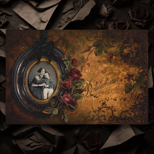 Vintag Goth in Erinnerung Halloween Ephemera Seidenpapier (Von Creator hochgeladen)