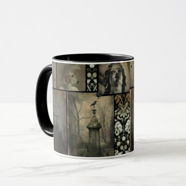 Vintag Goth Tasse (Vorderseite Links)