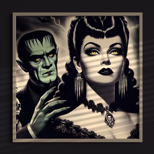 Vintag Goth Woman Poster (Von Creator hochgeladen)