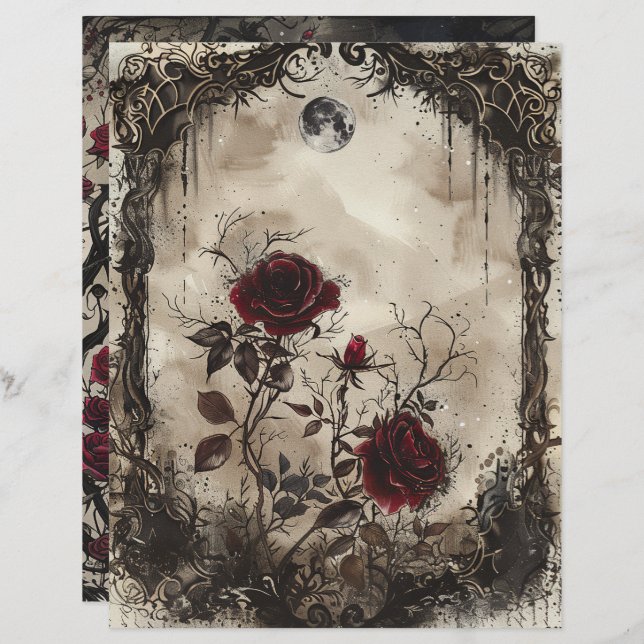 Vintag-Gothic-Junk-Journal (Vorne/Hinten)