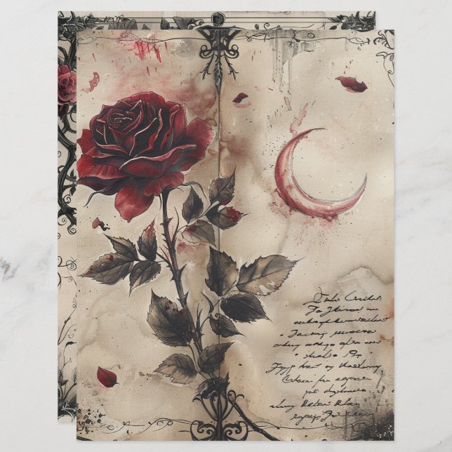 Vintag-Gothic-Junk-Journal (Vorne/Hinten)