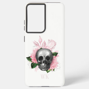 Vintag-Gothic-Rose-Skull-Monogramm Samsung Galaxy Hülle
