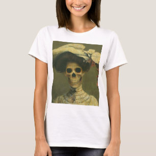Vintag Gothic Skeleton Lady T-Shirt
