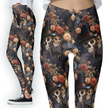 Vintag Gotische Liebhaber des Blumenromantischen S Leggings<br><div class="desc">Vintag Gotische Liebhaber blumenreicher Leggings | Romantisches Skelett Kiss Design. Erleben Sie den Zauber der Dunkelheit mit den Vintagen gotischen Liebhabern floraler Leggings. Die romantische Ölmalerei verleiht Ihrem Stil einen einzigartigen Flair und küsst Skelette inmitten einer blühenden Kulisse. Diese Leggings sind perfekt für Gothic-Fashion-Liebhaber geeignet und stellen eine geheimnisvolle Mischung...</div>